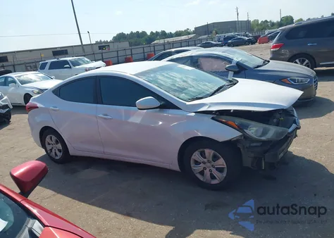 2016 Hyundai Elantra Se из США, поврежденный, VIN 5NPDH4AE7GH753453
